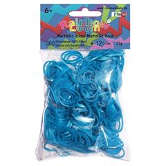 Immagine di Rainbow Loom® Silikonbänder metallic blau