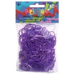 Image de Rainbow Loom® Silikonbänder metallic lila