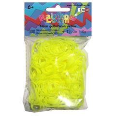 Bild von Rainbow Loom® Silikonbänder neon gelb