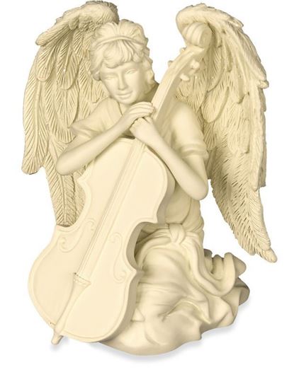 Bild von Angel with Cello Figurine Angel Star Heavenly Musicians