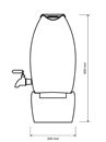 Bild von VitaJuwel Wasserspender grande (7 Liter) Karaffe, Deckel, Sockel