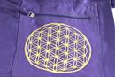 Immagine di Yoga Tasche mit Blume des Lebens lila