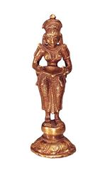 Immagine di Lakshmi, stehend, Messing, 14 cm hoch