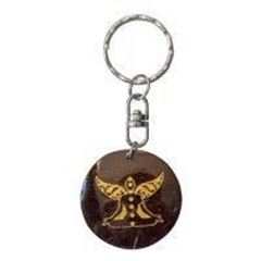 Bild von Schlüsselanhänger Chakra Buddha Coconut lackiert 3,5cm