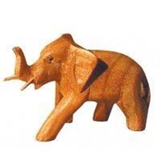Image sur Elefant Holz natur 5cm