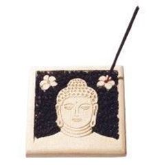 Bild von Räucherstäbchenhalter Buddha Stein graviert 10cm