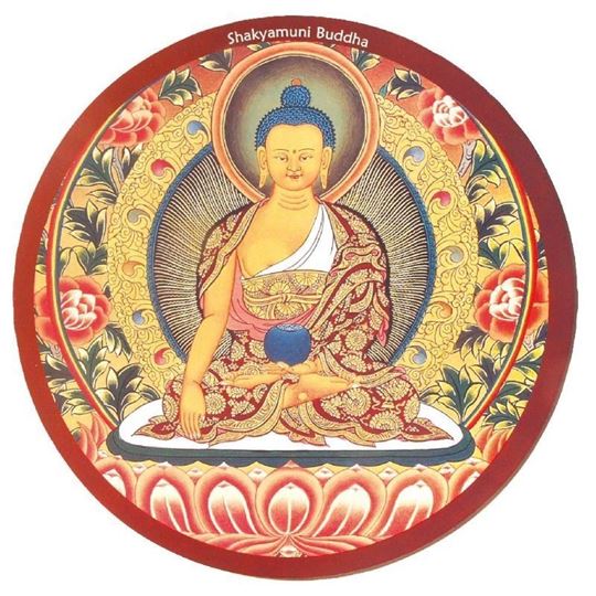 Bild von Mousepad Buddha Shakyamuni rund 23cm