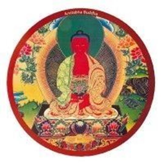 Image sur Mousepad Buddha Amithaba rund 23cm