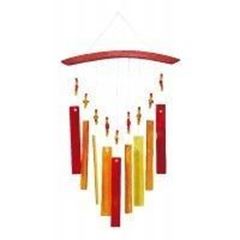 Immagine di Suncatcher Glas Rot-Orange 18x30cm