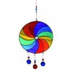 Bild von Suncatcher Spirale Fiberglas bunt 24cm