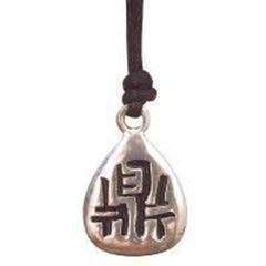 Picture of Anhänger Ting Zinn 3cm mit Baumwollband