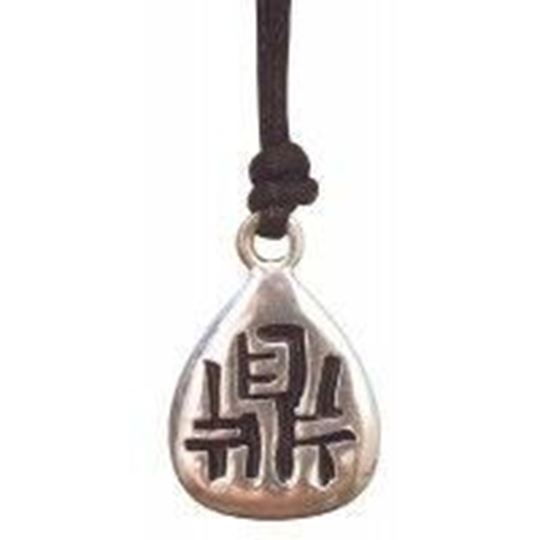Immagine di Anhänger Ting Zinn 3cm mit Baumwollband