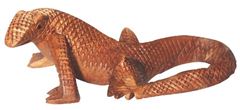 Picture of Komodo Waran Holz braun 10cm
