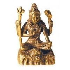 Bild von Shiva sitzend Messing 3cm
