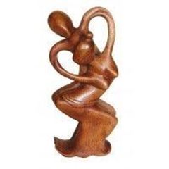 Bild von Tantrische Skulptur bali dance Holz natur 20cm