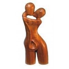 Bild von Tantrische Skulptur high Holz natur 30cm