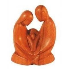 Immagine di Heilige Familie Holz braun 10x14cm