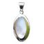 Immagine di Anhänger Perlmutt Oval 2,5cm Silber 925