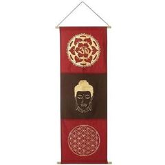 Picture of Wandbehang Om/Buddha/BDL Baumwolle 46x135cm