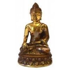 Bild von Thai Buddha Messing antik 7x12cm