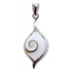 Bild von Anhänger Shivas Auge Tropfen 3cm Silber 925