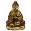 Bild von Japan Buddha betend Messing antik 8x11cm