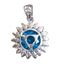Bild von Anhänger Vishuddi Chakra Zirkon Silber 925 4,1g