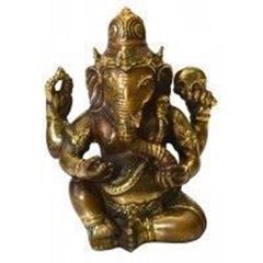 Image de Ganesha Messing antik 9x12cm