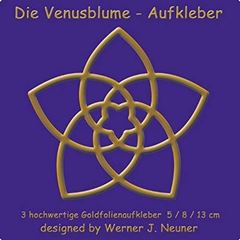 Picture of Die Venusblume - Goldfolienaufkleber 3erSet