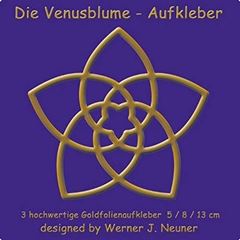 Bild von Die Venusblume - Goldfolienaufkleber 3erSet