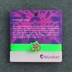 Bild von Mindlet Armband Goa Silikon neon grün