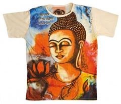 Bild von Herren T-Shirt Buddha 100% Baumwolle Grösse L