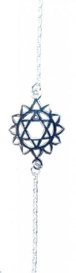 Bild von Armband Anahatam Chakra 1,4cm Silber 925 mit 20cm Silberkette