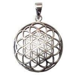 Bild von Anhänger Saat des Lebens Bronze versilbert 3,6g 2,5cm