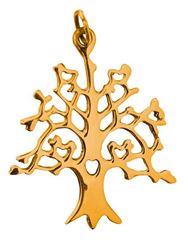 Immagine di Anhänger Baum des Lebens Messing 2,5cm, 1,9g