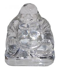 Image de Lachender Buddha Glas 6,5x8cm