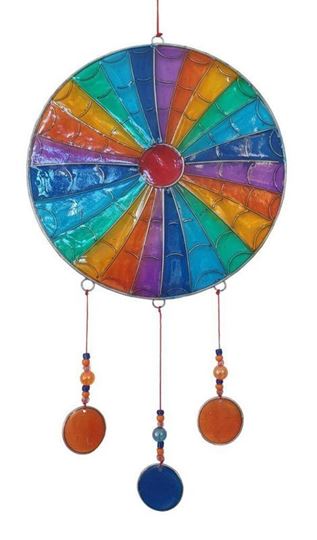 Image sur Suncatcher Sun Rays Resin multicolour 15x35cm