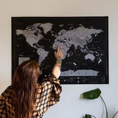 Picture of Miss Wood Poster Map - World - 100 x 70 Phantom