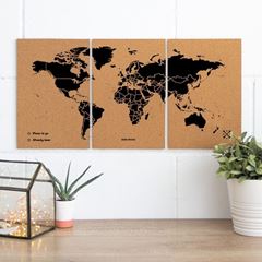 Bild von Miss Wood Puzzle Map M - Black