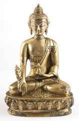 Image de Medizin-Buddha, Messing, ca. 20 cm