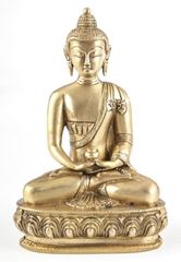 Image de Buddha Amithaba, Messing, ca. 20 cm