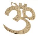 Picture of Om-Wandsymbol, Messing, 17 cm