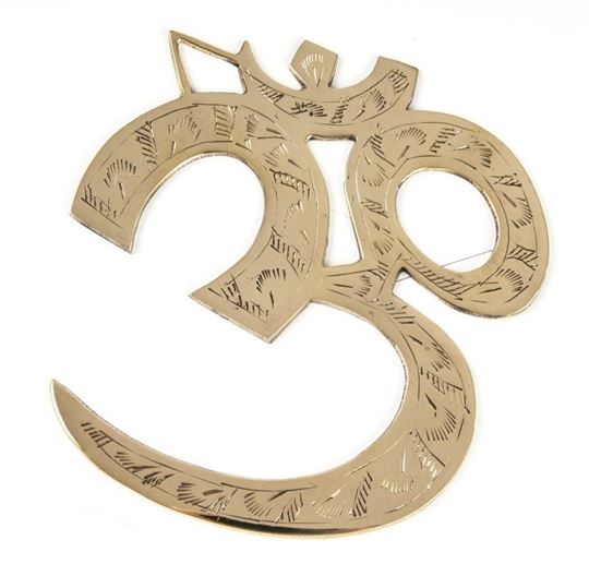 Image sur Om-Wandsymbol, Messing, 17 cm