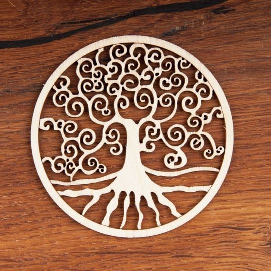 Immagine di Lebensbaum aus Holz 8 cm