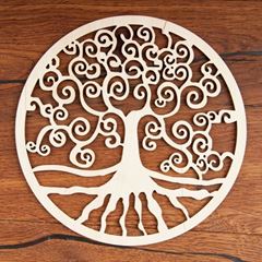 Immagine di Lebensbaum aus Holz, 18 cm