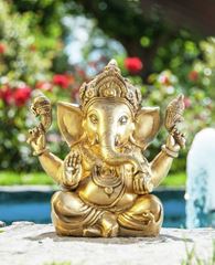 Image de Ganesha aus Messing antik, 23 cm