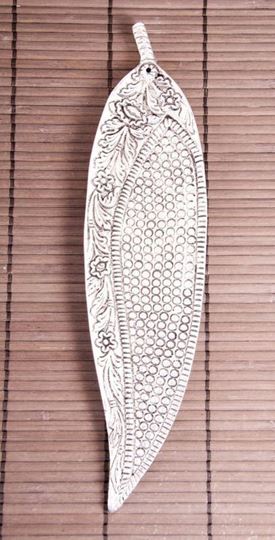 Image sur Räucherstäbchenhalter Blatt Design