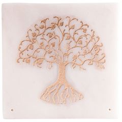 Immagine di Marmorhalter mit goldenem Lebensbaum