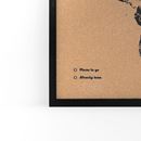 Picture of Woody Map XL - Black - Black Frame