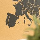 Bild von Woody Map - Europe - L - Black